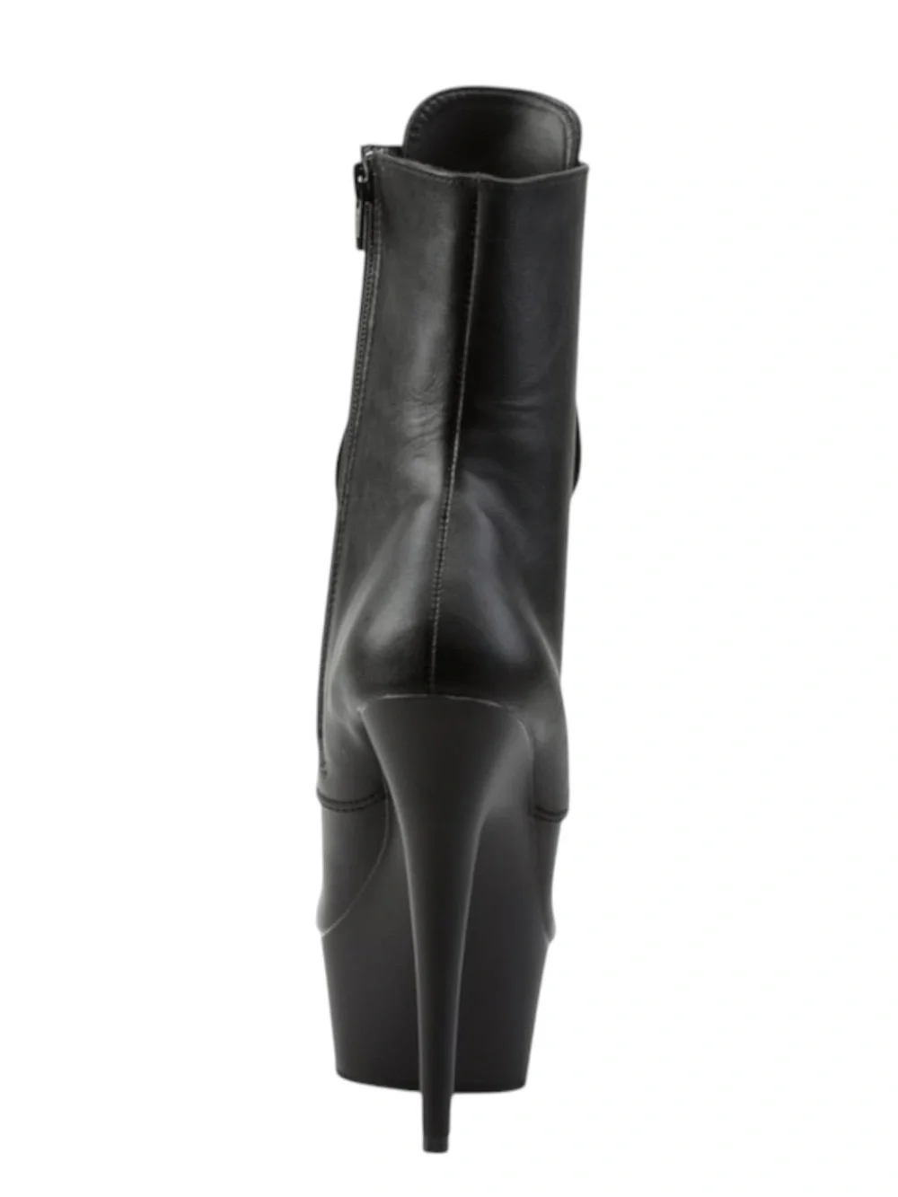 new Pleaser 𖤐 Delight 1020 Platform Stiletto Lace Up Boot 𖤐 Black Faux Leather